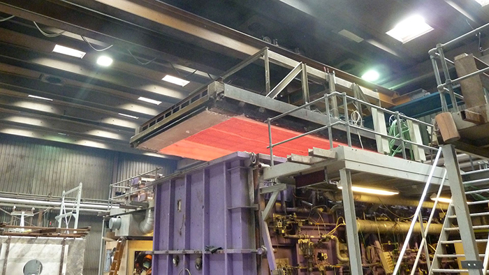 Fire test of SL-deck after 240 minutes